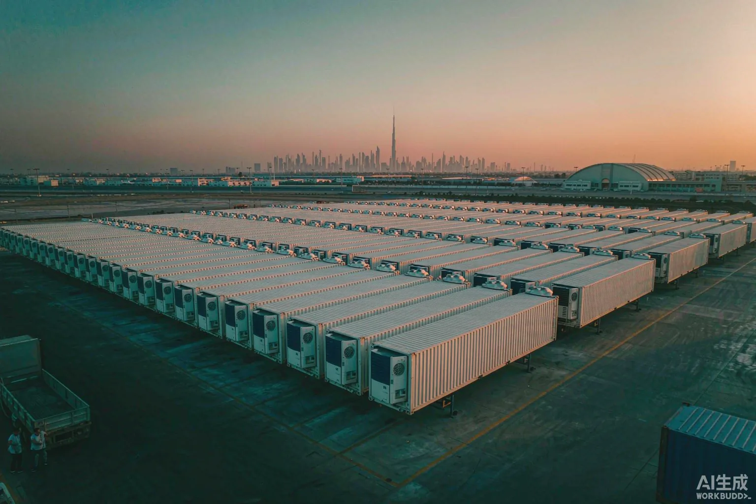 Cold chain container port